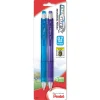 Pentel PL107BP2M 0.7mm EnerGize-Xâ„¢ Mechanical Pencils Assorted Colors 2 Count