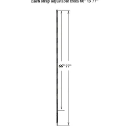 Perfect Curve 77 in. H X 2-1/2 in. W X 3 in. L Plastic Cap Rack