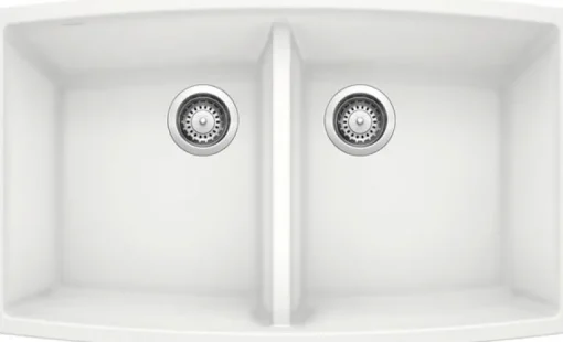 Performa Equal Double Bowl - White