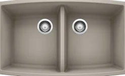 Performa Equal Double Bowl - Concrete Gray