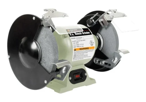 Performance Cast Iron Gray Corded Bench Grinder 115V 3450 RPM 3/4 HP, 8 Dia. x 10.1 W in.