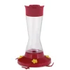 Perky-Pet Hummingbird 16 oz Glass/Plastic Pinch Waist Nectar Bird Feeder 4 ports