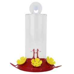 Perky-Pet Hummingbird 8 oz Plastic Window-Mount Nectar Bird Feeder 3 ports