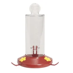 Perky-Pet Hummingbird 8 oz Plastic Window-Mount Nectar Bird Feeder 3 ports
