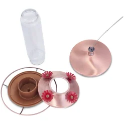Perky-Pet Hummingbird 12 oz. Copper/Glass Nectar Feeder 4 ports (Pack of 2)