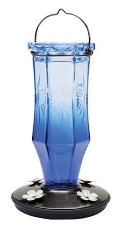 Perky-Pet Hummingbird 16 oz. Glass Nectar Feeder 4 ports (Pack of 2)