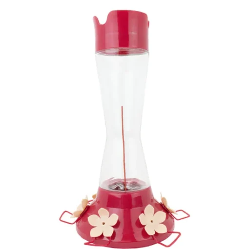 Perky-Pet Hummingbird 20 oz Glass/Plastic Pinch-Waist Nectar Bird Feeder 6 ports