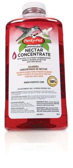 Perky-Pet Hummingbird Sucrose Nectar Concentrate 32 oz