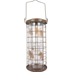 Perky-Pet Squirrel Stumper Wild Bird 3 lb Metal/Plastic Bird Feeder 8 ports