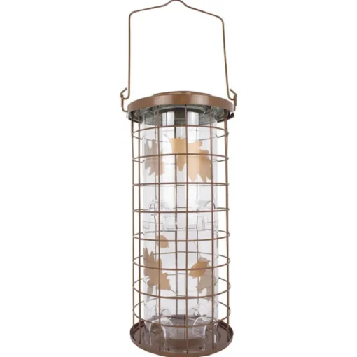 Perky-Pet Squirrel Stumper Wild Bird 3 lb Metal/Plastic Bird Feeder 8 ports