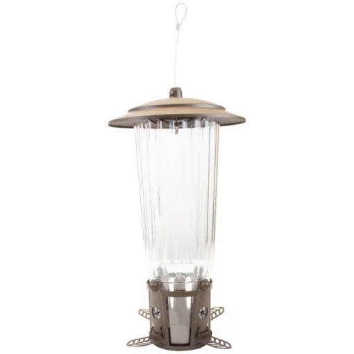 Perky-Pet Squirrel-Be-Gone Wild Bird 4 lb. Plastic Max Bird Feeder 4 ports