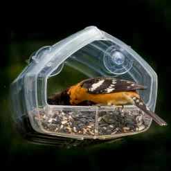 Perky-Pet Wild Bird 1 cups Plastic Window Bird Feeder 1 ports