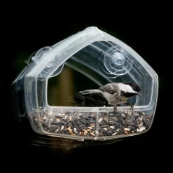 Perky-Pet Wild Bird 1 cups Plastic Window Bird Feeder 1 ports