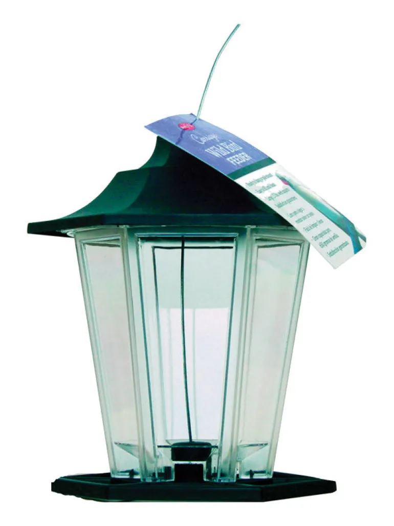 Perky-Pet Wild Bird 1-1/2 lb. Plastic Tube Carriage Seed Feeder 4