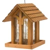 Perky-Pet Wild Bird 3.5 lb Wood Mountain Chapel Bird Feeder 1 ports