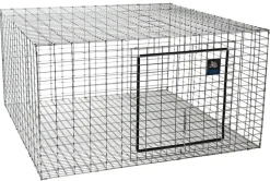 Pet Lodge Galvanized Steel Rabbit Hutch Silver 16 in. H X 24 in. W X 24 in. D