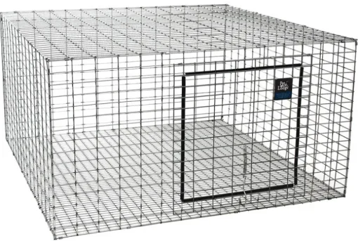 Pet Lodge Galvanized Steel Rabbit Hutch Silver 16 in. H X 24 in. W X 24 in. D