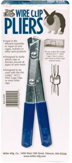 Pet Lodge Metal Wire Cage Clip Pliers Silver 7 in. H X 1 in. W X 6 in. D