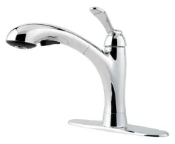 Pfister Clairmont One Handle Chrome Pull-Out Kitchen Faucet