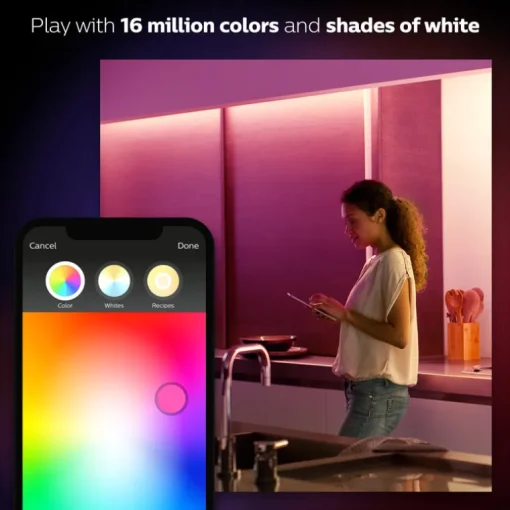 Philips Hue 40 in. L White LED Smart-Enabled Strip Light Extension 1 pk