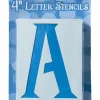 Plaid 4 in. Card Stock Letters Stencil 48 pk (Pack of 3)