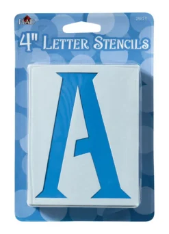 Plaid 4 in. Card Stock Letters Stencil 48 pk (Pack of 3)