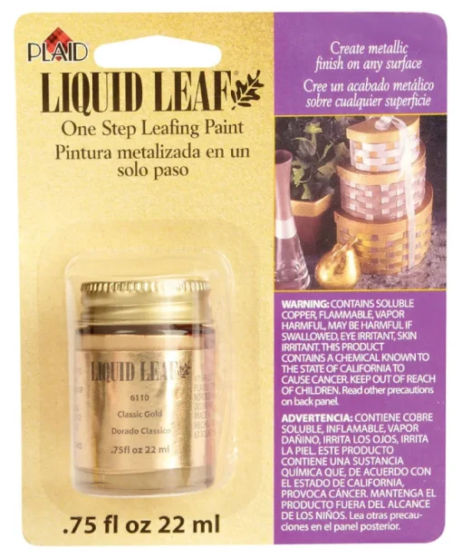 Plaid Classic Gold Metallic Multi-Purpose Glaze 0.8 oz.