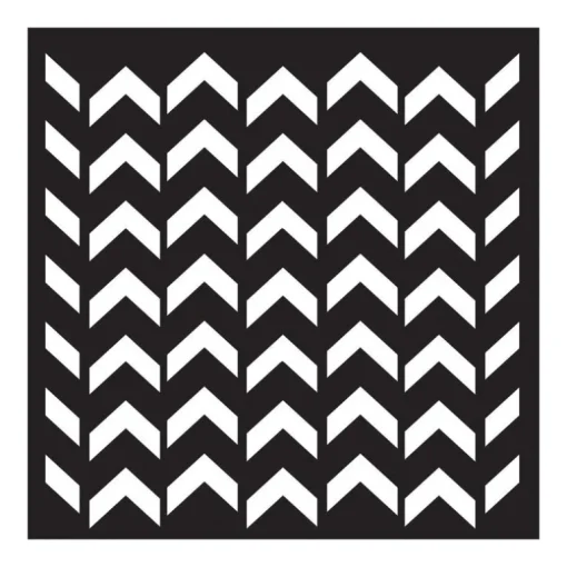Plaid FolkArt Chevron Paste Stencil (Pack of 3)