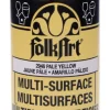 Plaid FolkArt Satin Pale Yellow Hobby Paint 2 oz. (Pack of 3)