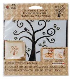 Plaid FolkArt Tree Paste Stencil (Pack of 3)