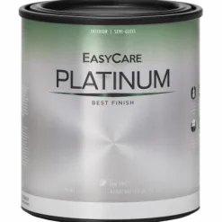 Platinum Interior Paint & Primer In One, Neutral Base Semi-Gloss, 1-Qt. (Pack of 4)