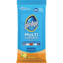 Pledge 21462 Multi Surface Clean & Dust™ Wipes 25 Count (Pack Of 12)