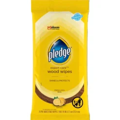 Pledge Lemon Scent Furniture Polish 24 wipes Wipes