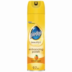 Pledge Orange Scent Furniture Polish 9.7 oz. Spray (Pack Of 12)