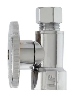 Plumb Pak 1/2 in. FIP X 3/8 in. Compression Brass Straight Valve