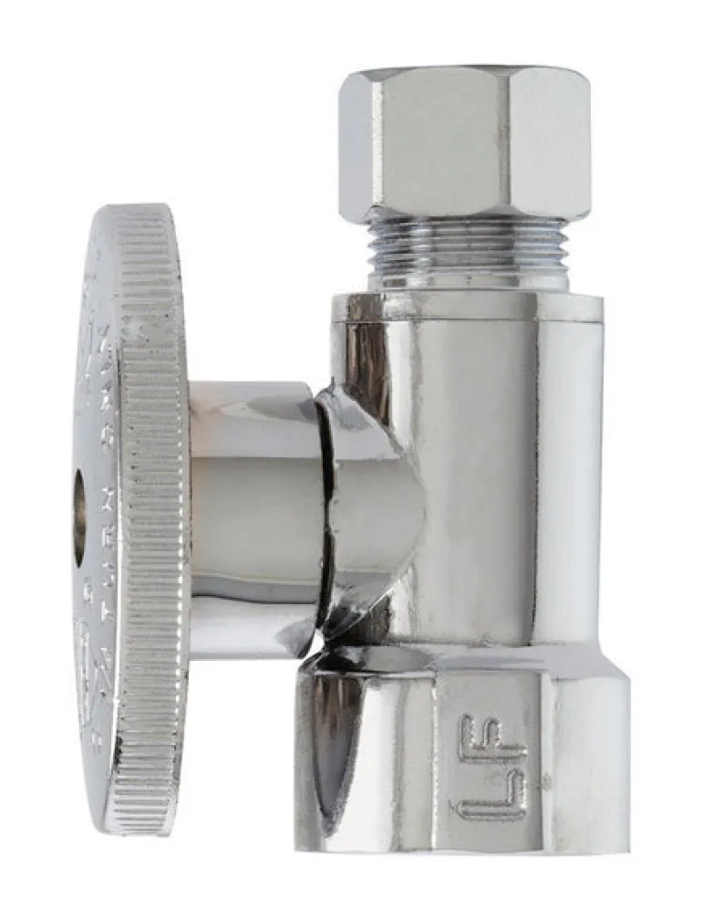 Plumb Pak 1/2 in. FIP X 3/8 in. Compression Brass Straight Valve