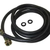 Plumb Pak 3/4 in. Hose Thread in. X 3/4 in. D Female 8 ft. Rubber Washing Machine Hose