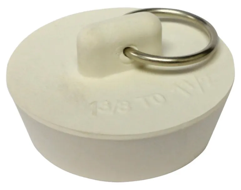 Plumb Pak 1-1/2 in. White Rubber Drain Stopper