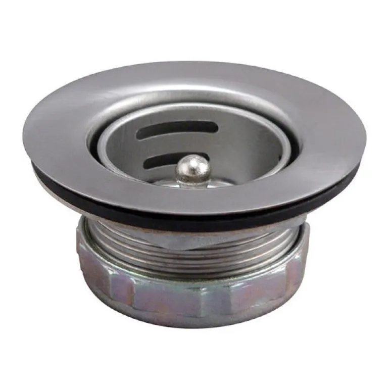 Plumb Pak Jr. Duo 2-1/2 in. D Chrome-Plated Silver Stainless Steel Sink Strainer