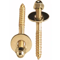 Plumb Pak Toilet Screw Set Brass