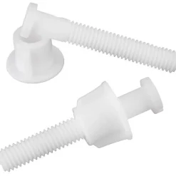 Plumb Pak Toilet Seat Hinge Bolts White Plastic For Universal