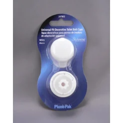 Plumb Pak Toilet Tank Bolt Caps White Plastic For Universal