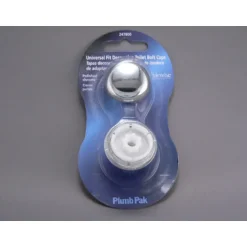 Plumb Pak Toilet Tank Bolt Caps Chrome Plated Plastic For Universal