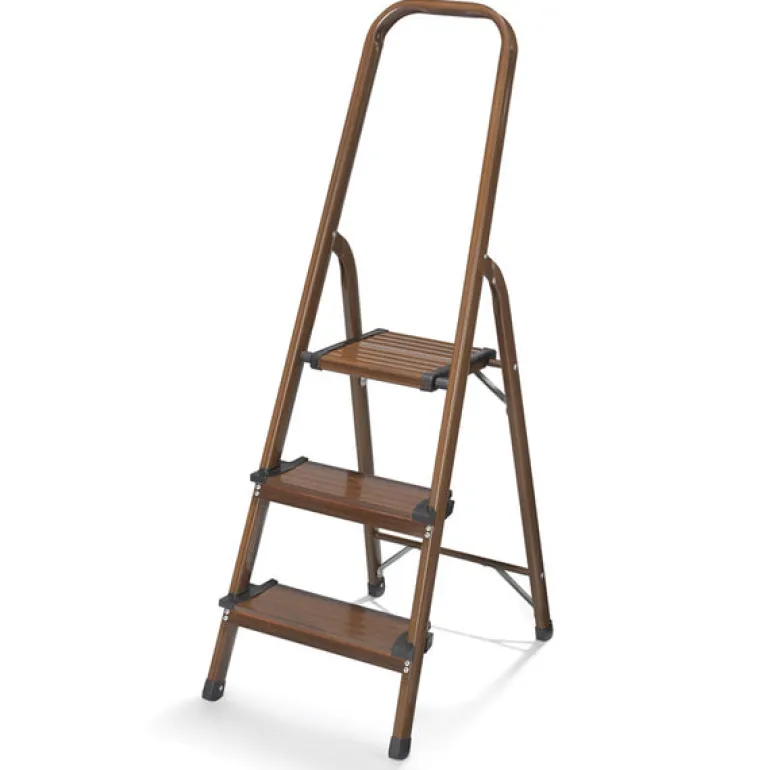 Polder 52 in. H X 16.5 in. W X 5 in. D 225 lb. capacity 3 step Aluminum Step Stool