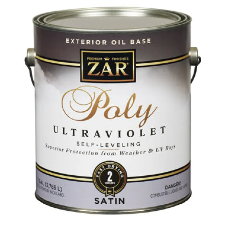 Polyurethane UV, Exterior, Oil Base, Satin, 1-Gal. (Pack of 2)
