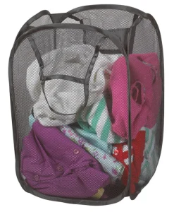 POP UP LNDY HAMPER BLACK