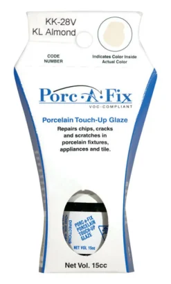 Porc-A-Fix Almond Porcelain Sheen Low VOC Touch-Up Glaze 15 cc Container