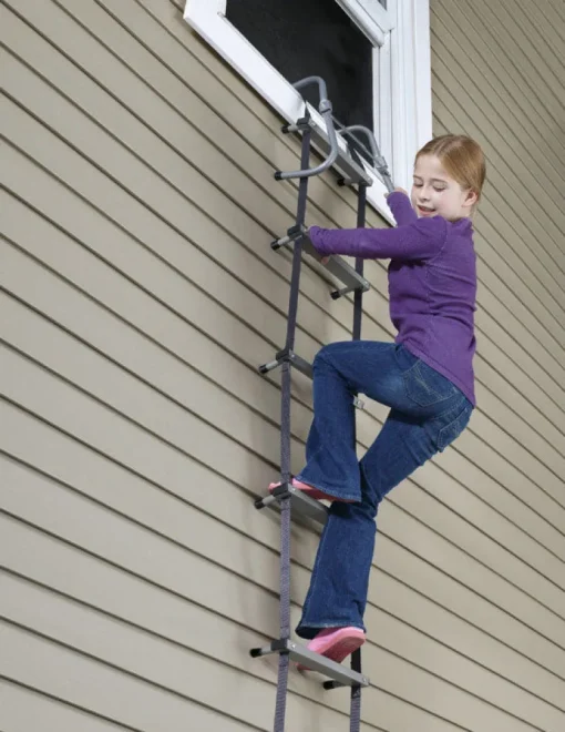 Portable Fire Escape Ladder, 2-Story, 14-Ft.