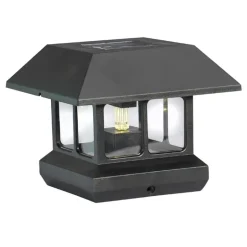POST LGT LNTRN BLK 4.9"H