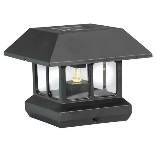 POST LGT LNTRN BLK 4.9"H